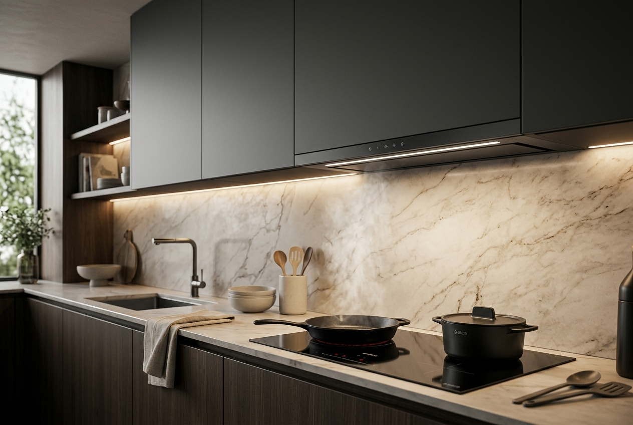 CAPPA AD INCASSO ELICA BOXIN NO DRIP ACCIAIO INOX